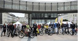 A demonstration of innovative bicycles  